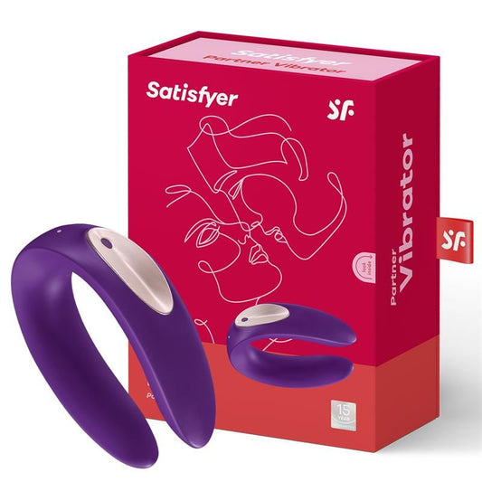 Satisfyer Vibrador Para Parejas Partner Plus Color Púrpura