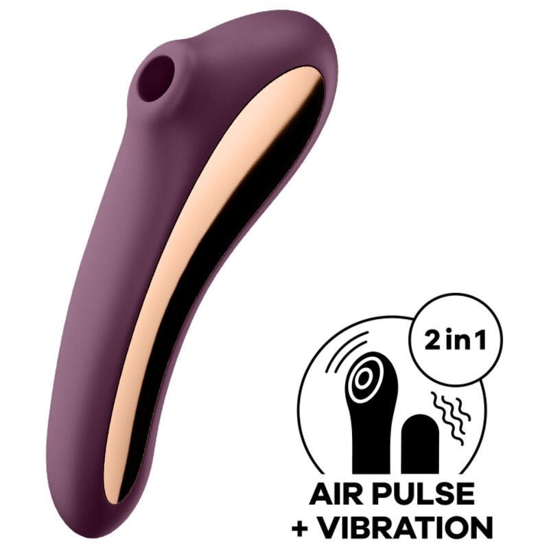Satisfyer Air Pulse  Dual Kiss Estimulador Clitoris - Purpura