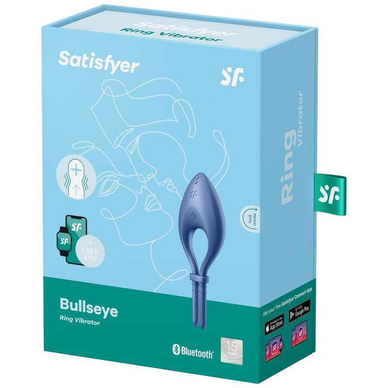 Satisfyer Connect Bullseye Anillo Vibrador App - Azul