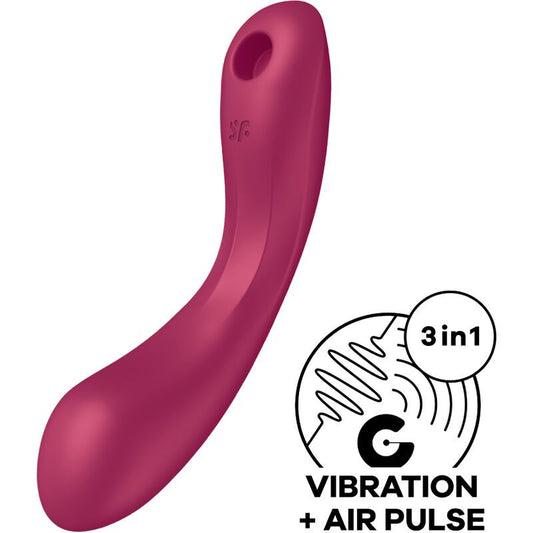 Satisfyer Curve Trinity 1 Air Pulse Vibration Rojo 