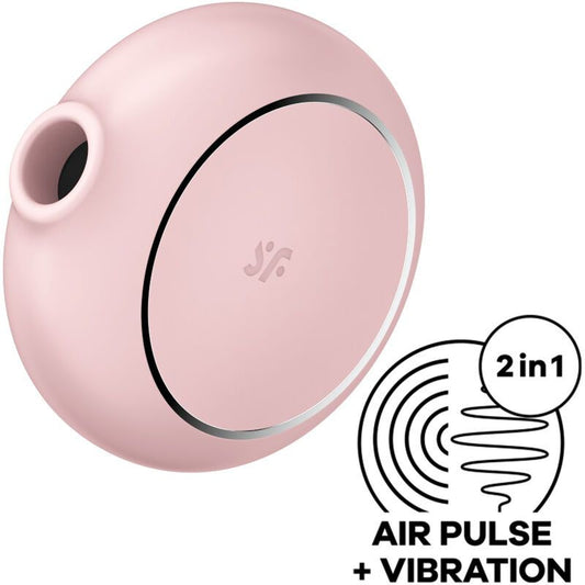 Satisfyer Air Pulse Pro To Go 3 Estimulador Y Vibrador Doble - Rosa