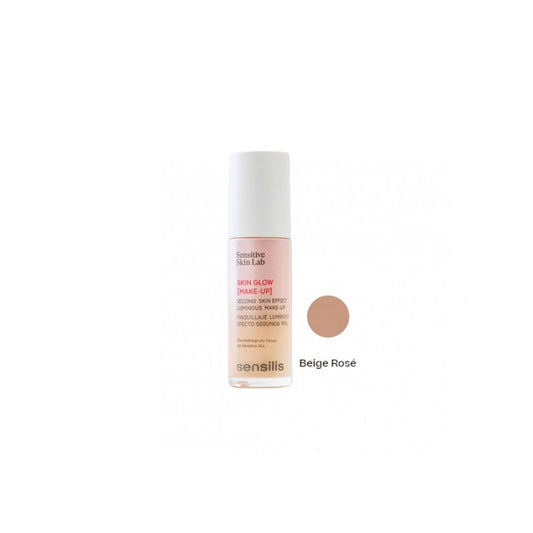 Sensilis Skin Glow Makeup Base De Maquillaje Luminosa - Tono Beige Rosé 04, 30 ml