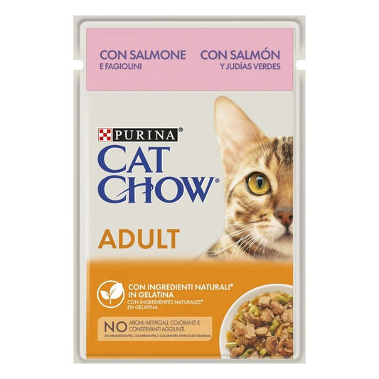 Cat Chow Feline Adulto Salmon Judias Verdes 26X85Gr