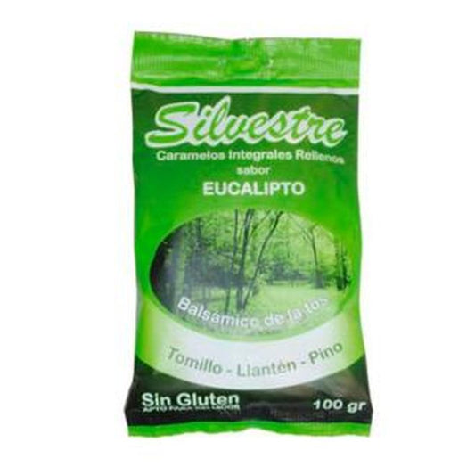 Silvestre Caramelos Rellenos De Eucalipto Azucar 100Gr.** 