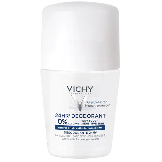 Vichy Desodorante 24H Tacto Seco Roll-On 0% Alcohol 50 ml