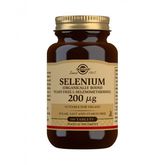 Solgar Selenio 200Mcg. (Sin Levadura) - 100 comprimidos