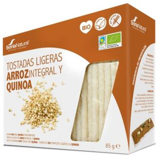 Soria Natural Tostadas De Arroz Integral Y Quinoa 85Gr. Bio 