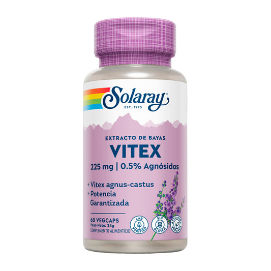 Solaray Vitex (Sauzgatillo) 60 cápsulas