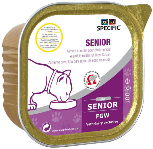 Specific Feline Senior Fgw Caja, 7X100 gr, comida húmeda para gatos
