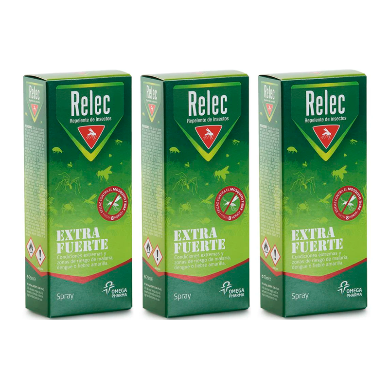 Relec Extra Fuerte Spray, 3x75 ml