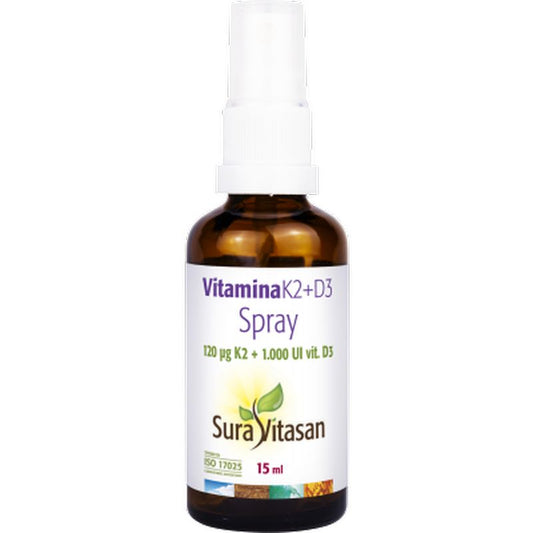 Sura Vitasan Vitamina K2 + D3 Spray , 15 ml