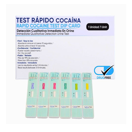 Surgicalmed Tezaro Pharma Test De Cocaína En Orina De Detección Rápida Con Tarjeta De Inmersión 300 Ng/Ml, 1 unidad