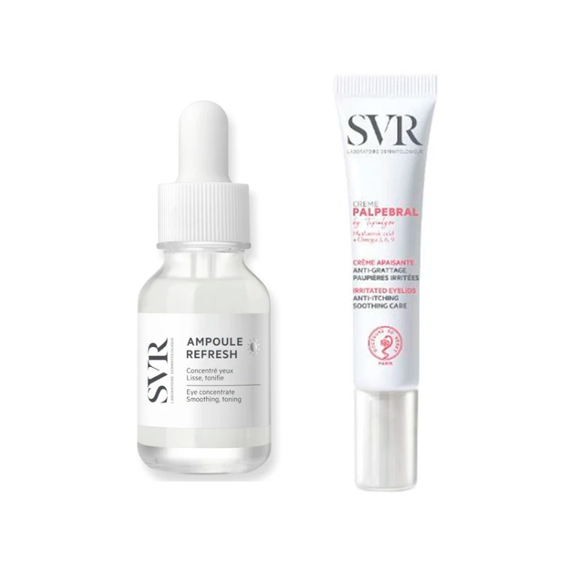 Svr Pack Refresh Ampoule Contorno Ojos 15 Ml + Topialyse Palpebral Crema 15 Ml