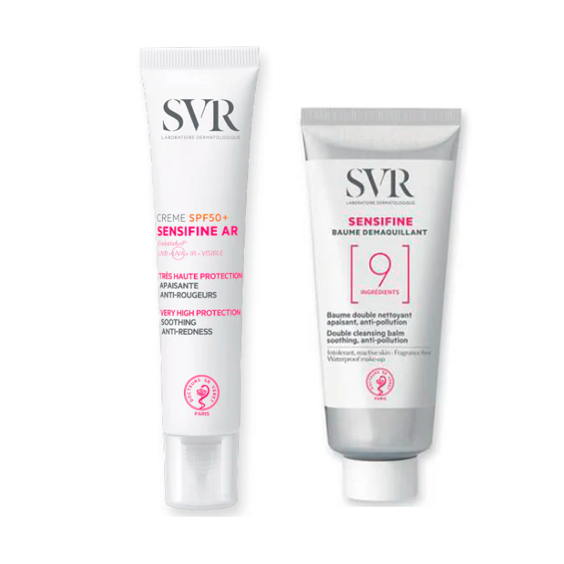 Svr Pack Rutina Piel Sensibles Y Reactiva Sensifine Bálsamo Desmaquillante 100 Ml + Sensifine Ar Creme Spf 50+ 40 Ml