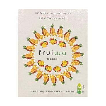 Fruiwa 	Bebida Instantánea En Polvo Sabor Tropical Con Vitamina C Y Edulcorante , 36 gr