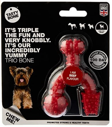 Tasty Bone Trio Bone Ternera Toy