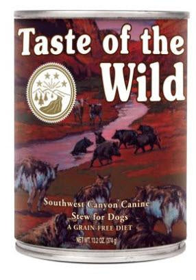 Taste Canine Adult Southwest Canyon Jabali Caja 12X390Gr comida húmeda para perros