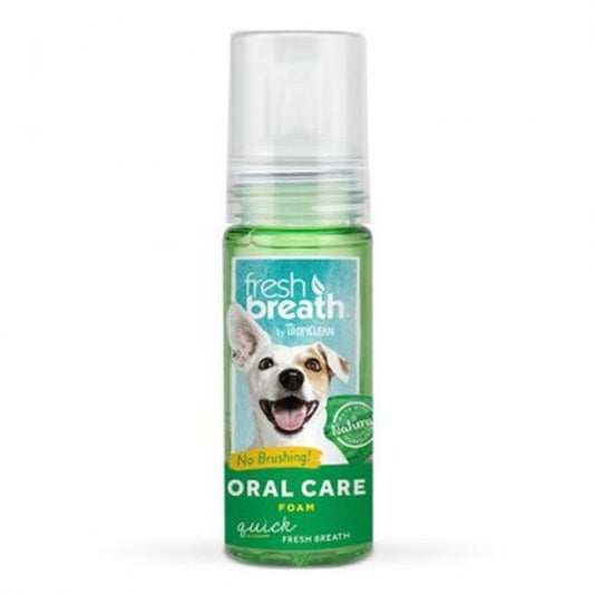 Tropiclean Fresh Breath Espuma Higiene Dental Menta 133Ml