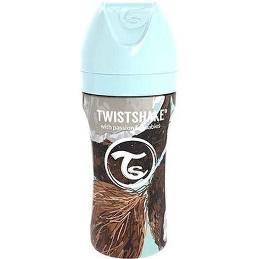 Twistshake Biberón Anticólicos Acero De Coco , 330 ml