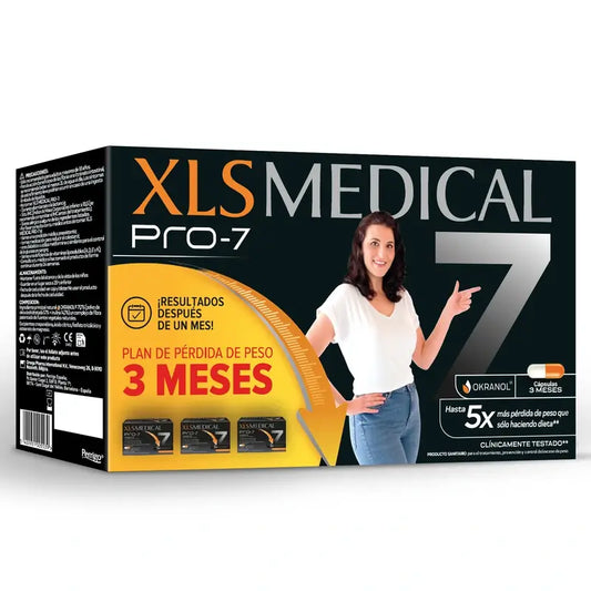 Xls Medical Pro7 Pack 3x180 Cápsulas