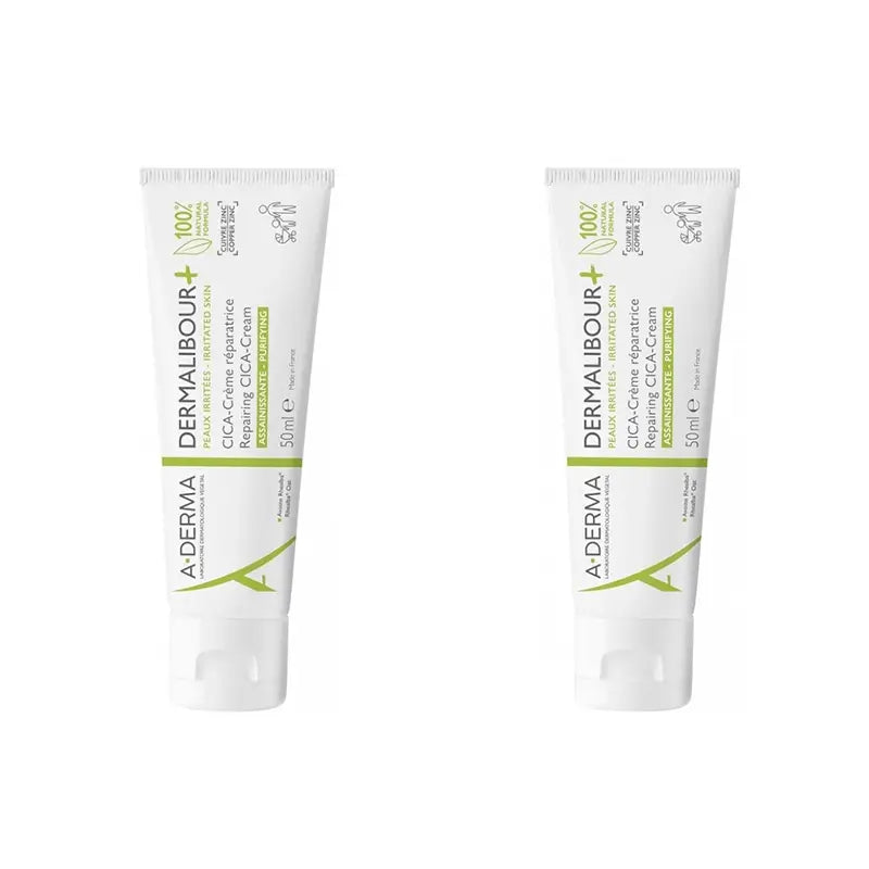 A-Derma Dermalibour+ Cica Crema, 2X50 Ml
