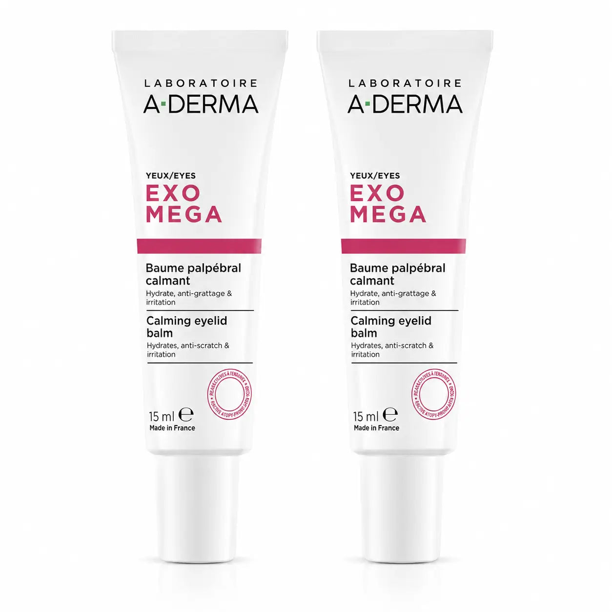 A-Derma Exomega Bálsamo Palpebral Calmante, 15 ml, pack 2