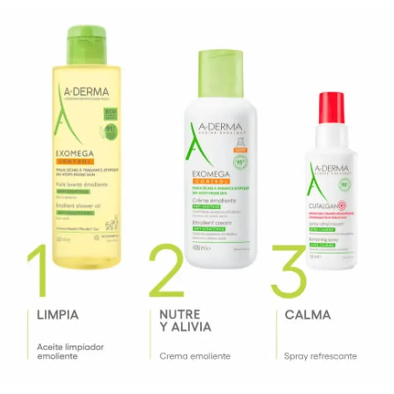 A-Derma Exomega Control Aceite Eco-Recambio, 500 ml