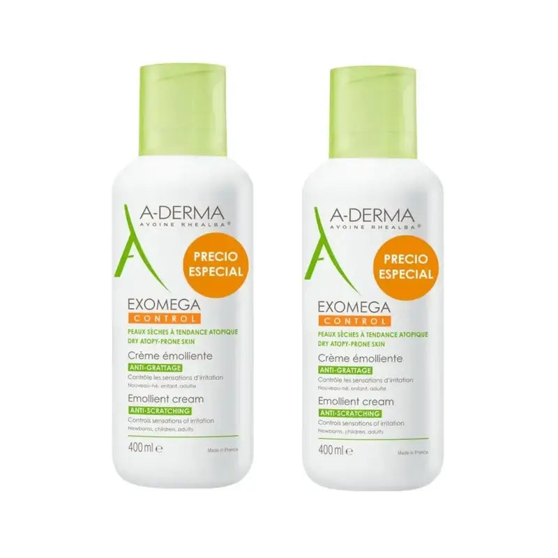 A-Derma Kit Exomega Crema, 2X400 Ml