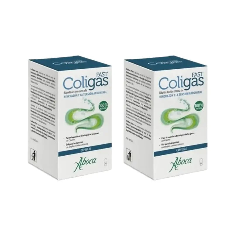 Aboca Coligas Fast Frasco, 2X50 Cápsulas