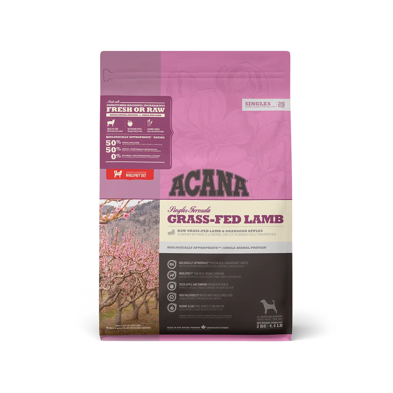 Acana Canine Adult Singles Grass Fed 2Kg pienso para perros