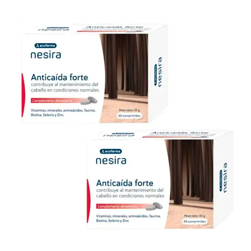 Acofar Nesira Anticaida Forte, Pack 2 x 60 comprimidos