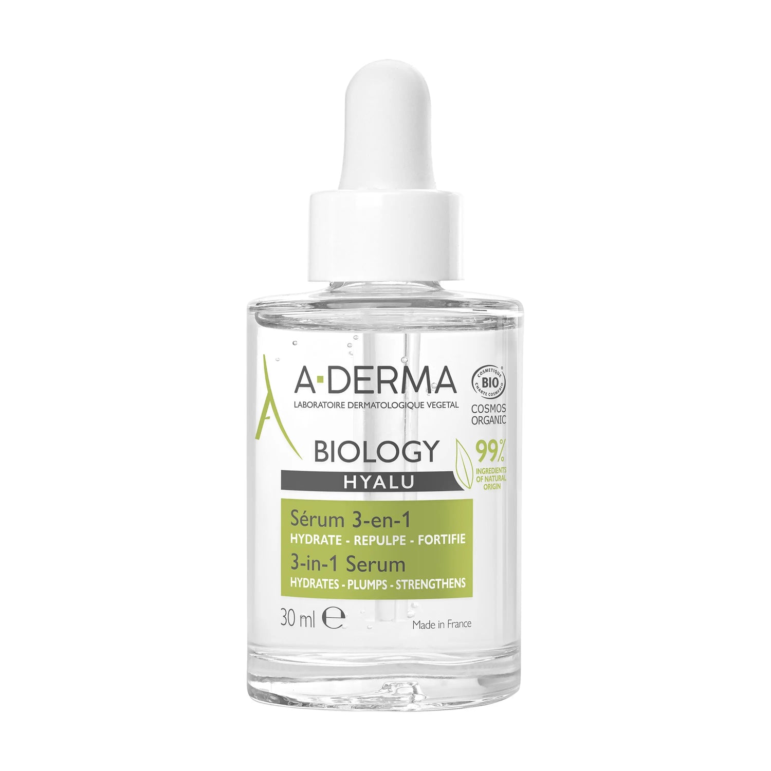 A-Derma - Biology Hyalu Sérum 3 en 1, 30 ml