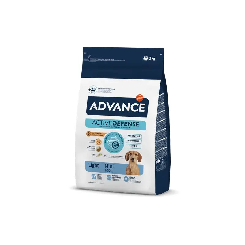 Advance Canine Adult Light Mini Pollo 3Kg, pienso para perros