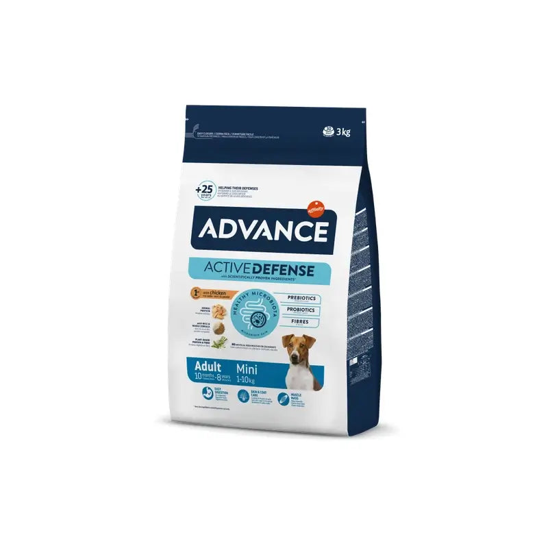 Advance Canine Adult Mini Pollo Arroz 3Kg, pienso para perros