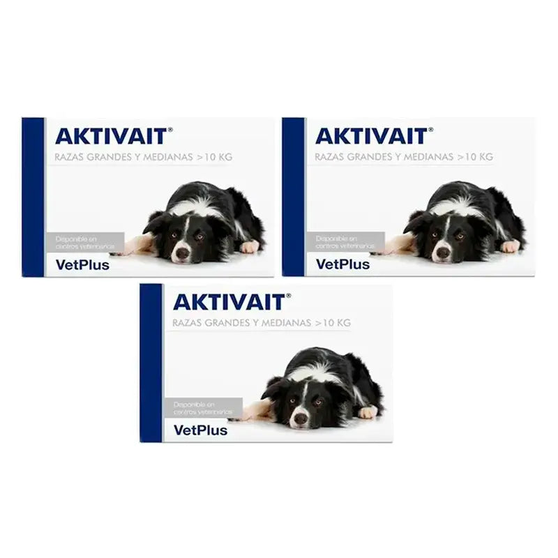 Aktivait Perro Razas Grandes Blister, Pack 3 x 60 Comprimidos
