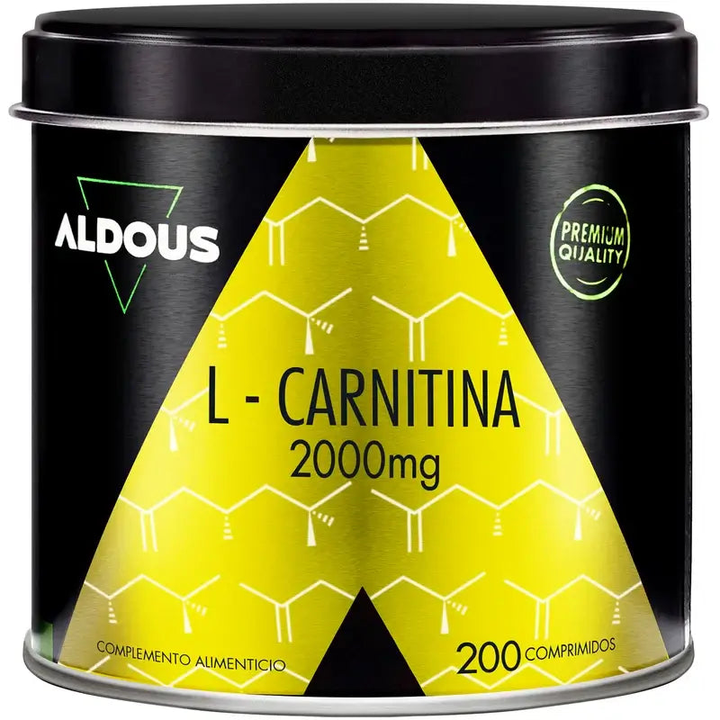 Aldous Bio L Carnitina 2000Mg Suplemento Pre Entreno Y Recuperador Muscular , 200 comprimidos