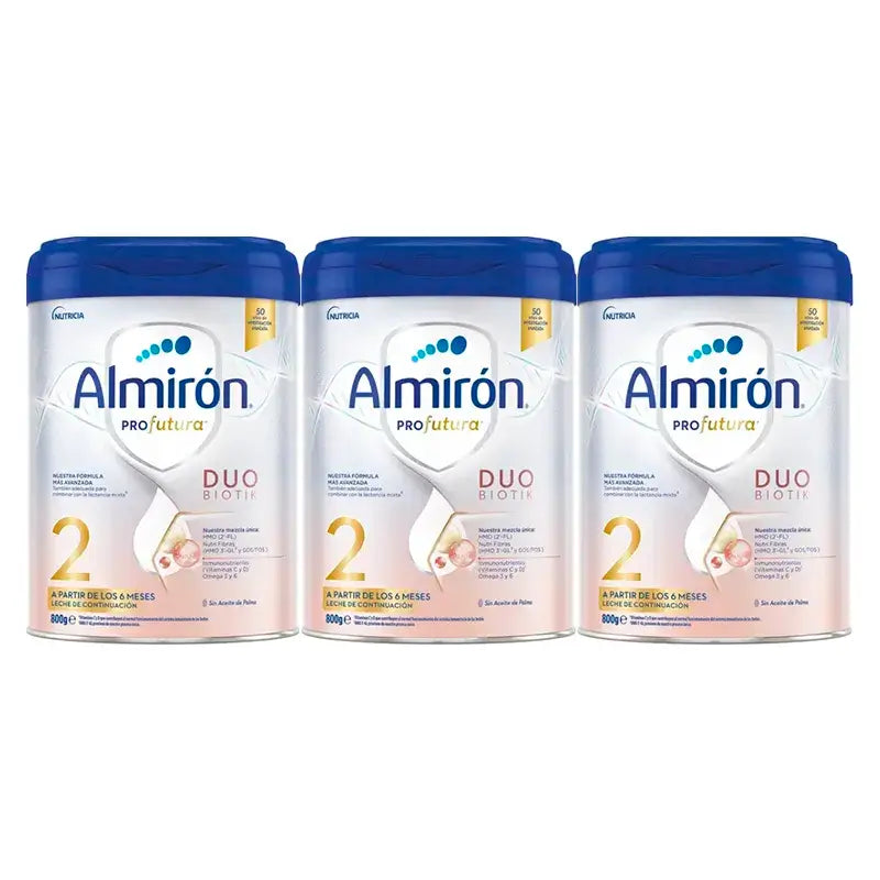 Almirón Profutura Duobiotik 2, Pack 3 x 800 gr