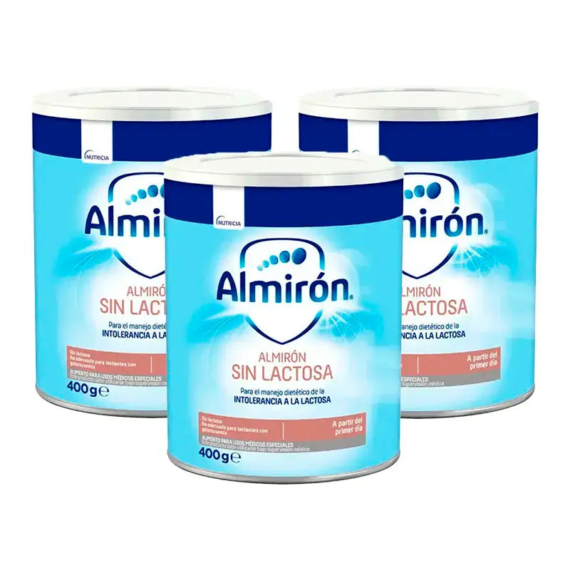 Almirón Sin Lactosa, 3 X 400 gr