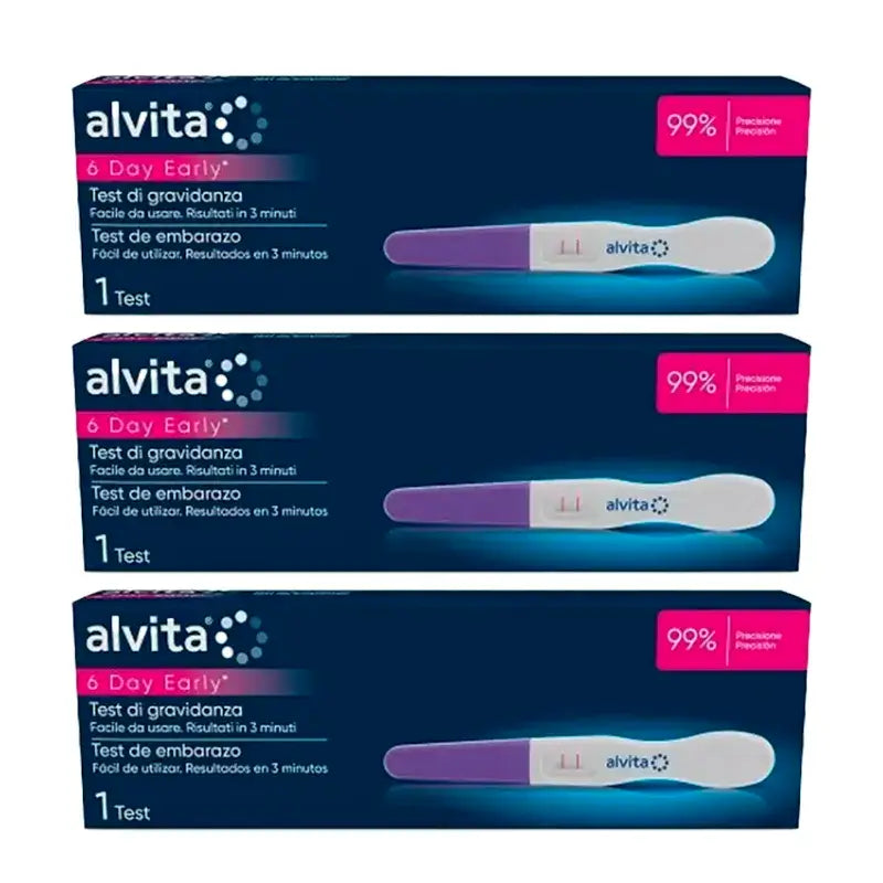 Alvita Test De Embarazo Ultrasensible Pack 3 uds