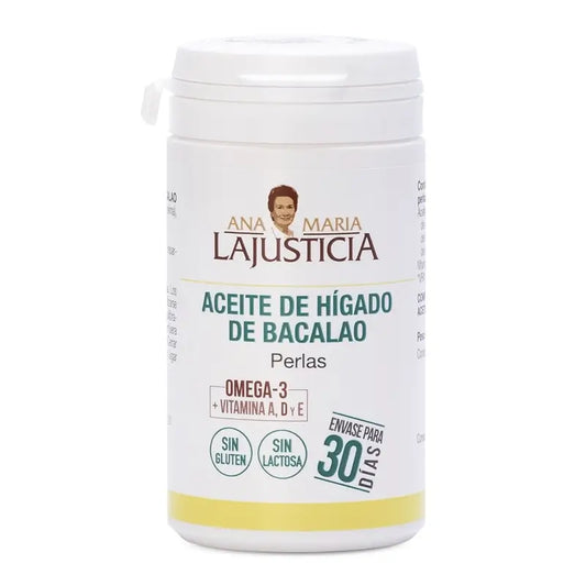 Ana Maria Lajusticia Aceite de Hígado de Bacalao, 90 perlas