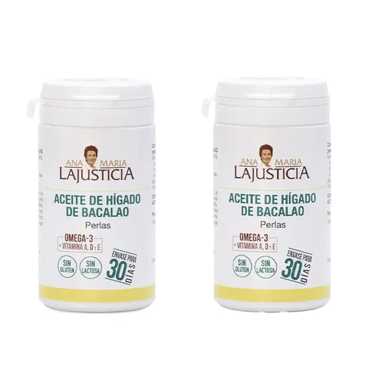 Ana Maria Lajusticia Aceite de Hígado de Bacalao, 2x90 perlas