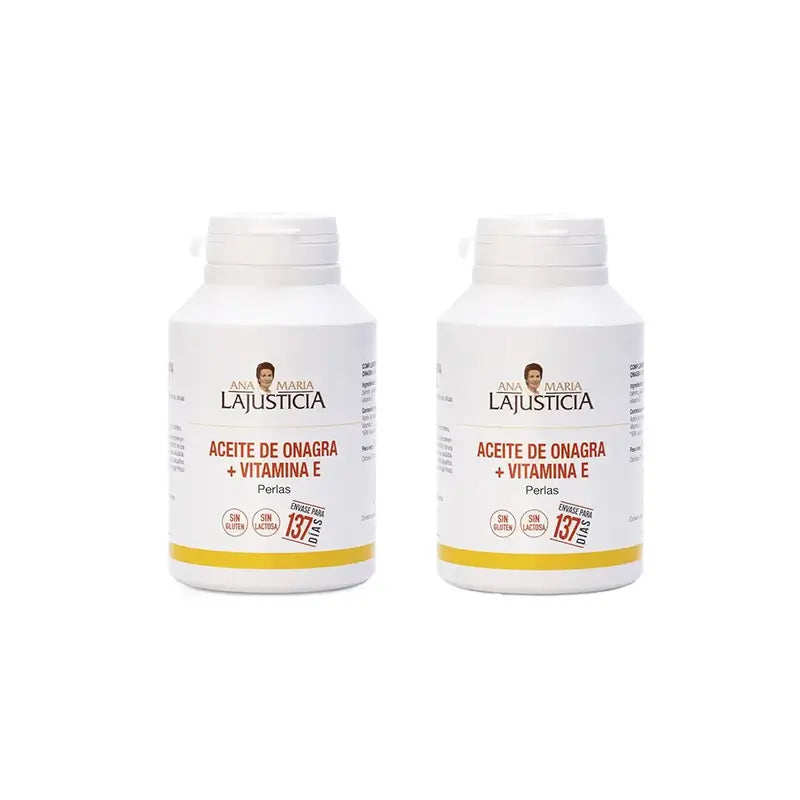 Ana Maria Lajusticia Aceite de Onagra + Vitamina E, 2x275 perlas