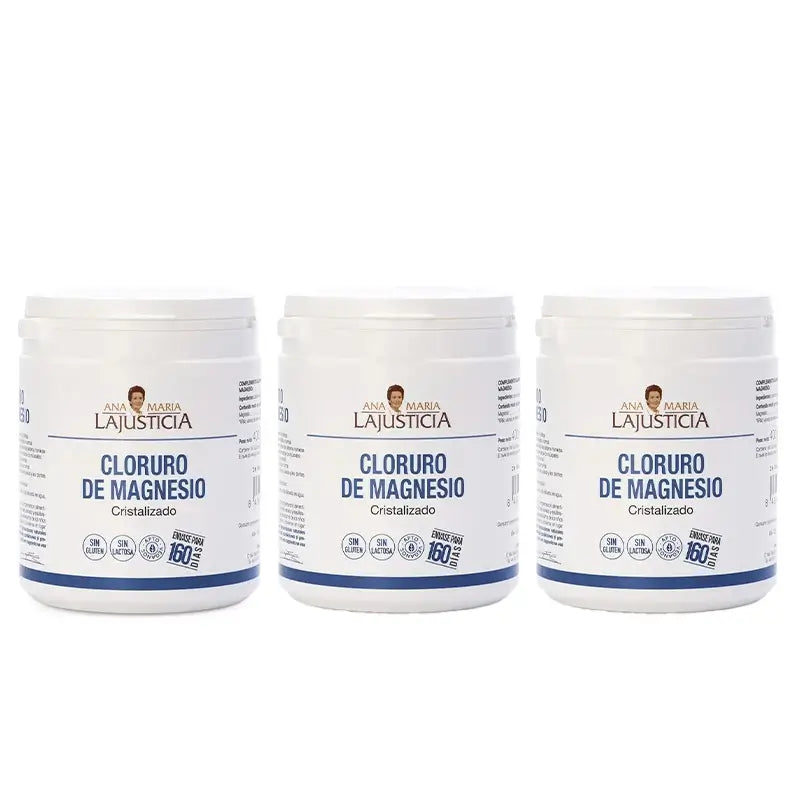 Ana Maria Lajusticia Cloruro de Magnesio Cristalizado, 3x400 gr
