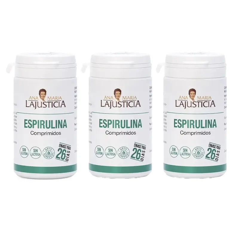 Ana María Lajusticia Espirulina , 3X160 Comprimidos