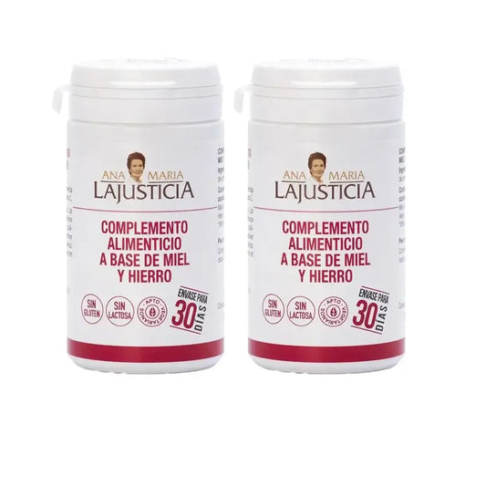 Ana Maria Lajusticia Hierro con miel, 2x135 gr