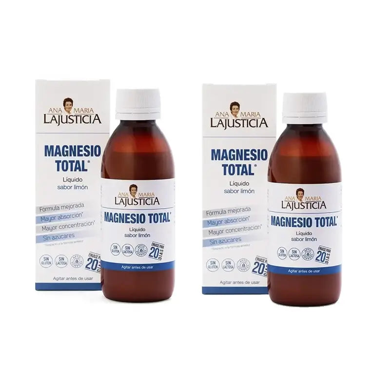 Ana Maria Lajusticia Magnesio Total sabor limón, 2x200 ml
