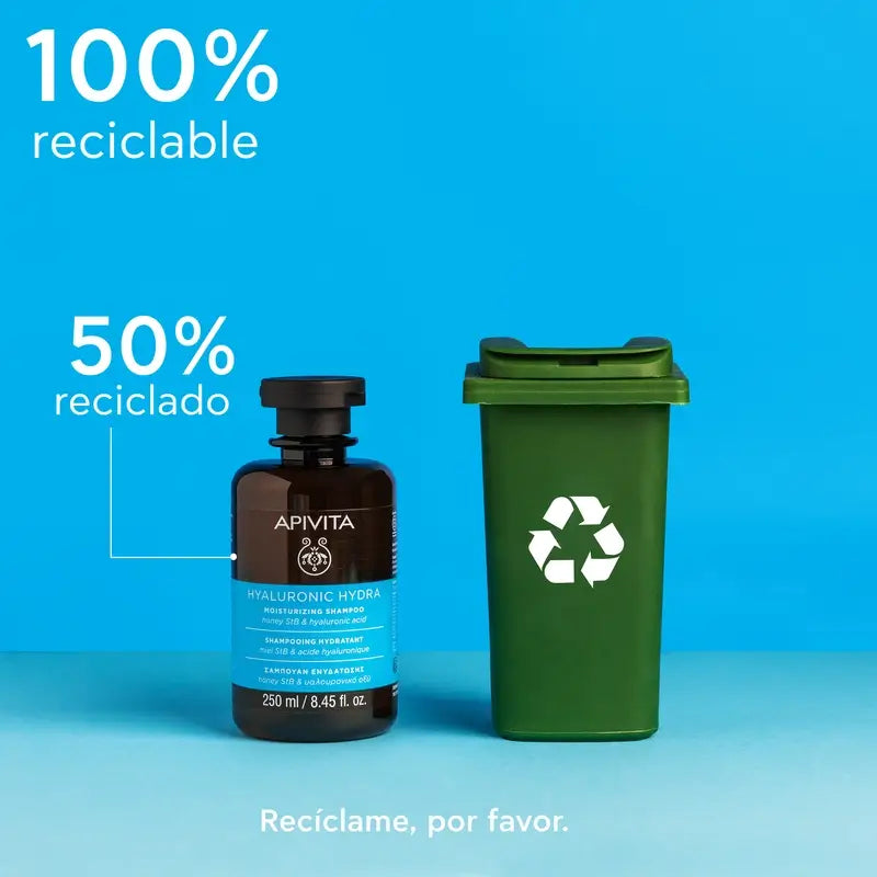 Apivita Apivita Hyaluronic Hydra Champú Hidratante, 250 Ml