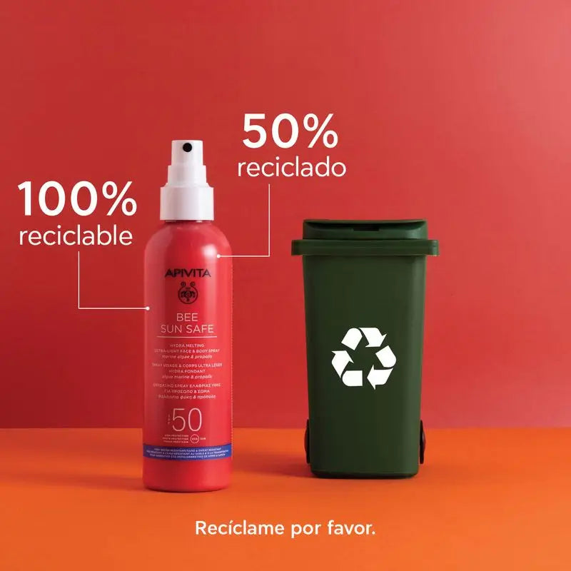 APIVITA Hydra Melting Spray Ultraligero SPF 50, 200 ml