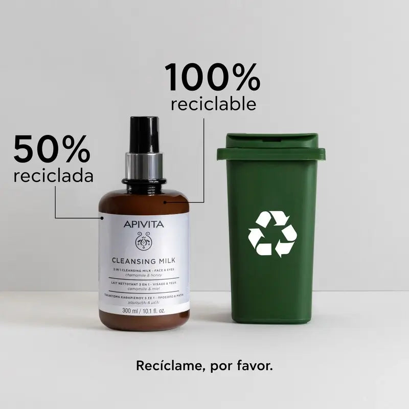 APIVITA Leche Limpiadora Pieles Normales/Secas con Camomila & Miel 300 ml