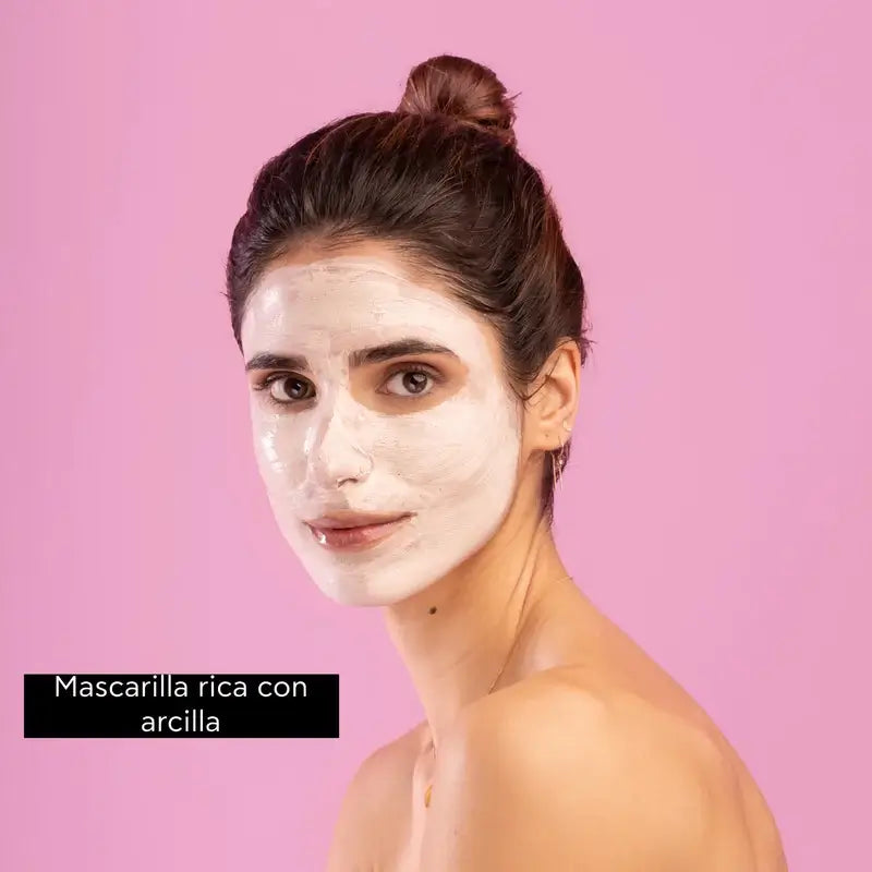 APIVITA Express Beauty Mascarilla Limpiadora Suave con Arcilla Rosa